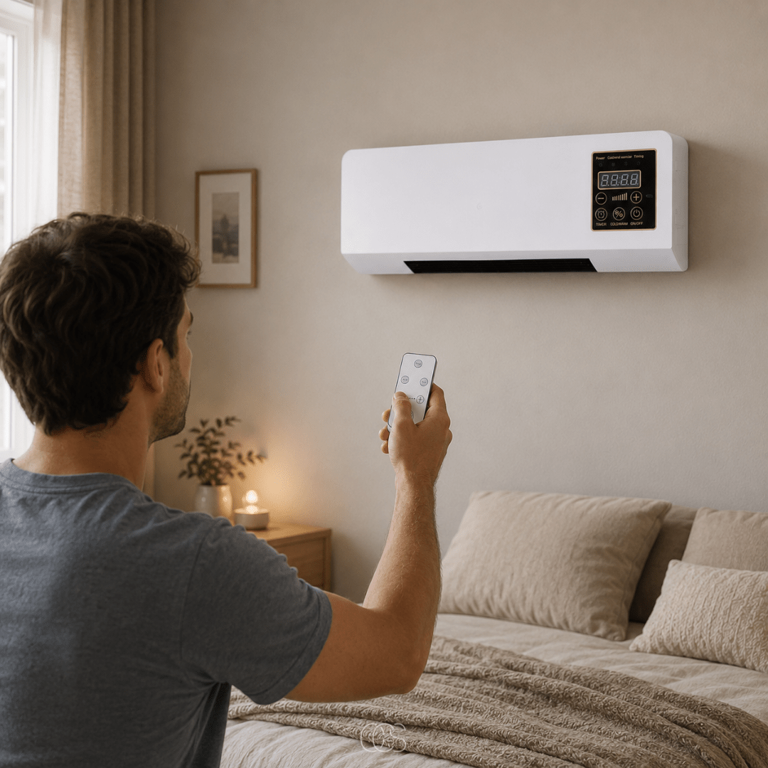 Ventilatore da Parete | Ventilatore Silenzioso con Riscaldamento e Telecomando | Comfort Estivo e Invernale per Ogni Ambiente 5