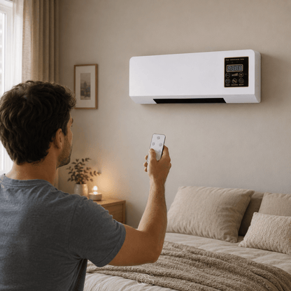 Ventilatore da Parete | Ventilatore Silenzioso con Riscaldamento e Telecomando | Comfort Estivo e Invernale per Ogni Ambiente 5