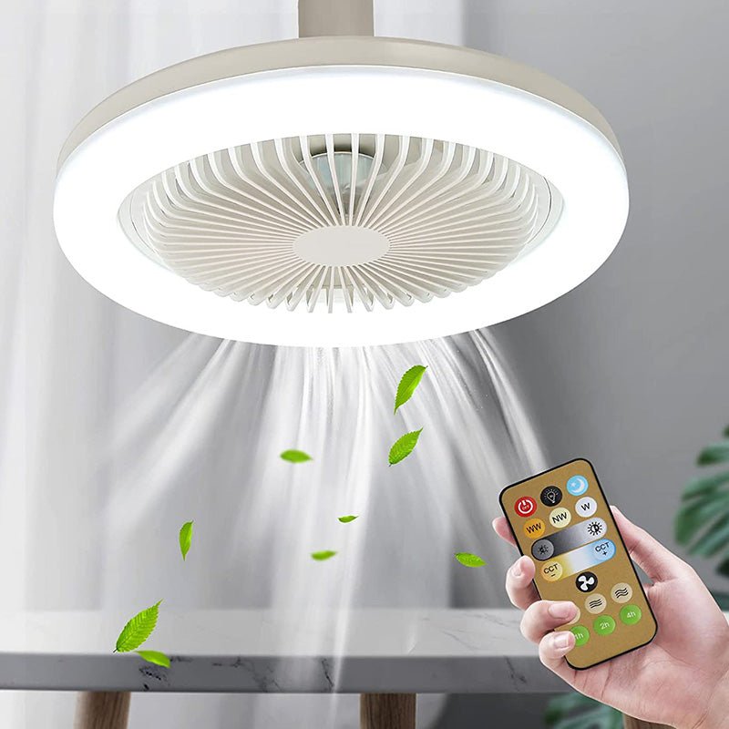 Ceiling Fan with LED Light and Remote Control | Compact Design for Comfort and Lighting
