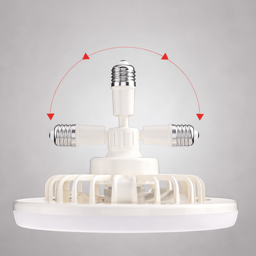 Ceiling Fan with LED Light and Remote Control | Compact Design for Comfort and Lighting