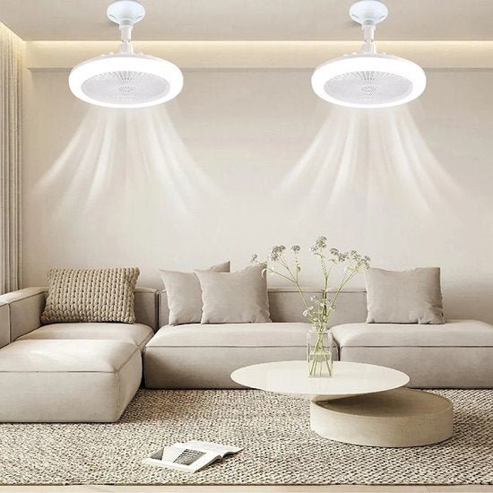 Ceiling Fan with LED Light and Remote Control | Compact Design for Comfort and Lighting