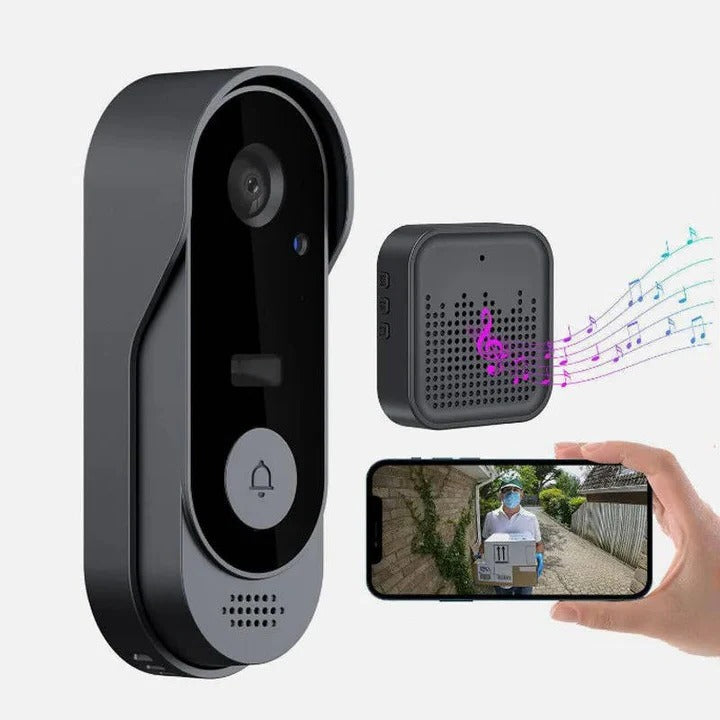 Smart Wireless Video Doorbell Camera with Night Vision and Two-Way Audio - Advanced Home Security