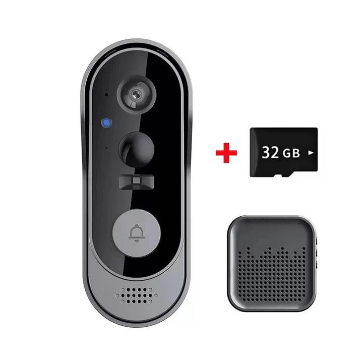 Smart Wireless Video Doorbell Camera with Night Vision and Two-Way Audio - Advanced Home Security