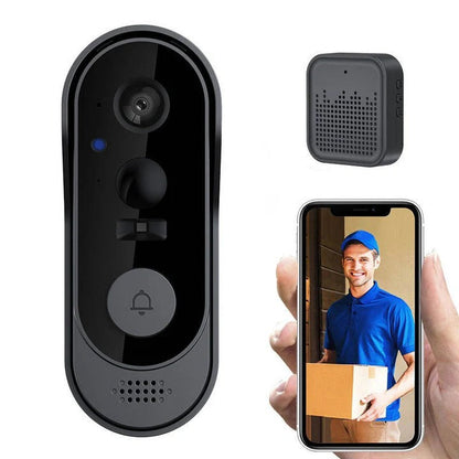 Smart Wireless Video Doorbell Camera with Night Vision and Two-Way Audio - Advanced Home Security