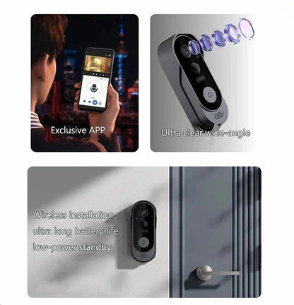 Smart Wireless Video Doorbell Camera with Night Vision and Two-Way Audio - Advanced Home Security