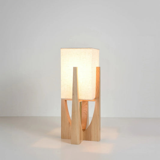 WabiLuma | Elegante Lampada da Terra in Legno con Design Giapponese 0