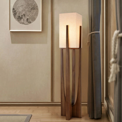WabiLuma | Elegante Lampada da Terra in Legno con Design Giapponese 2