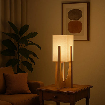 WabiLuma | Elegante Lampada da Terra in Legno con Design Giapponese 3