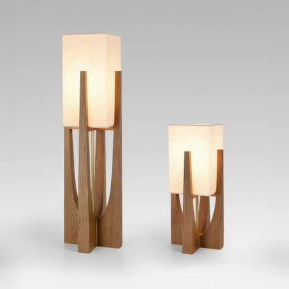 WabiLuma | Elegante Lampada da Terra in Legno con Design Giapponese 5
