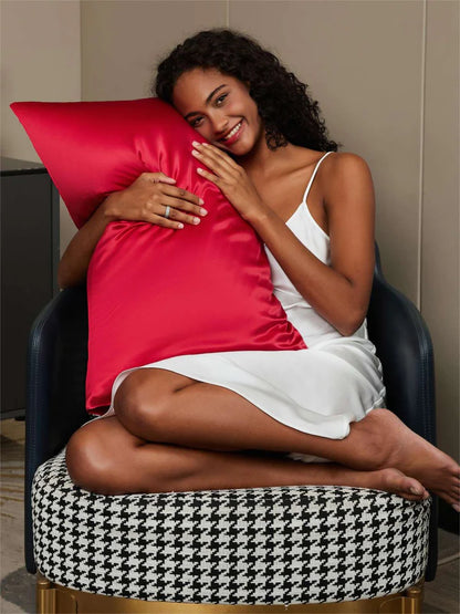 Silk Pillowcase | 30 Momme Silk Pillowcase with Envelope Closure | Comfort and Wellness for Hair and Skin