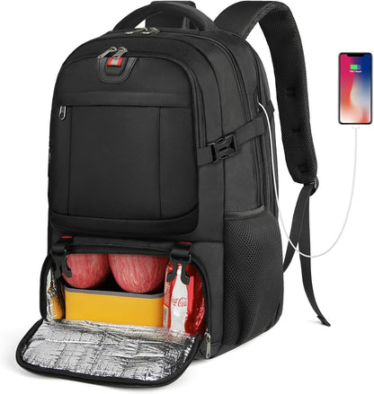 Extra Large Travel Backpack with Thermal Compartment and USB Port | Organization and Security for Air Travel
