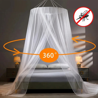 Dome Mosquito Net | Elegant Magnetic Polyester Mosquito Net with Hook for Effective Mosquito Protection