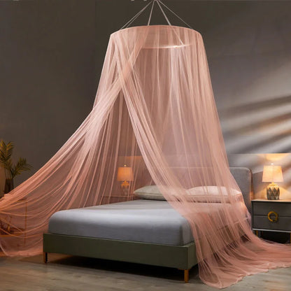 Dome Mosquito Net | Elegant Magnetic Polyester Mosquito Net with Hook for Effective Mosquito Protection
