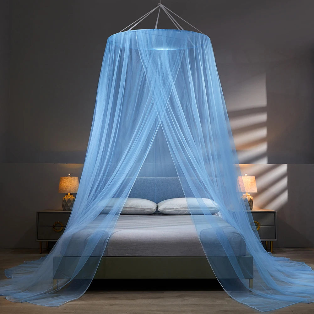 Dome Mosquito Net | Elegant Magnetic Polyester Mosquito Net with Hook for Effective Mosquito Protection