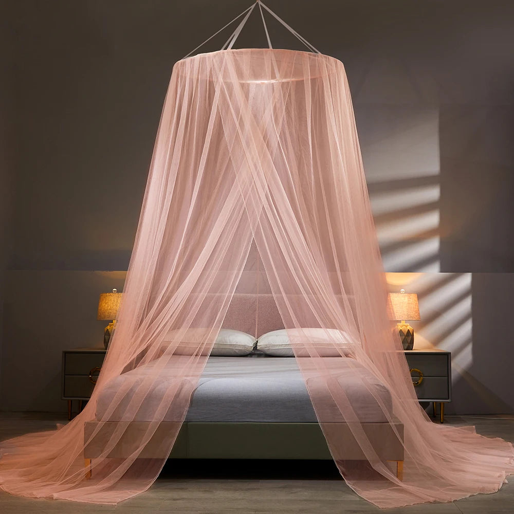 Dome Mosquito Net | Elegant Magnetic Polyester Mosquito Net with Hook for Effective Mosquito Protection