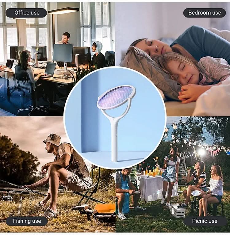 ZapGuard | Scacciazanzare Elettrico 5 in 1 con LED e Ricarica USB | Versatile per Uso Interno ed Esterno