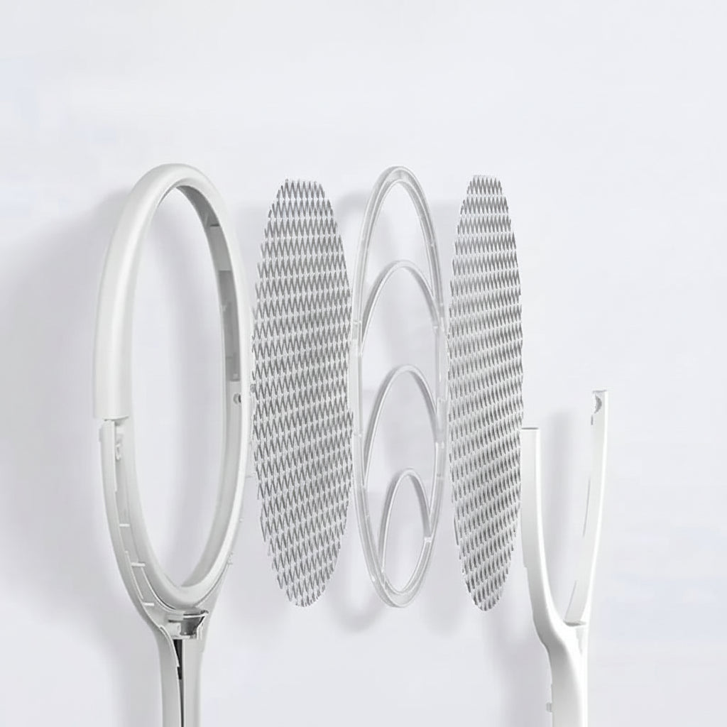 ZapGuard | Scacciazanzare Elettrico 5 in 1 con LED e Ricarica USB | Versatile per Uso Interno ed Esterno