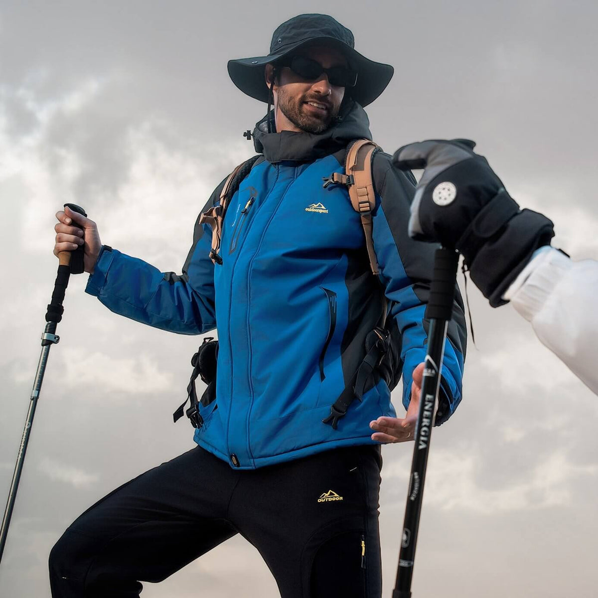 Luca | Men's Winter Jacket with Fleece Lining and Detachable Hood - Warmth and Freedom