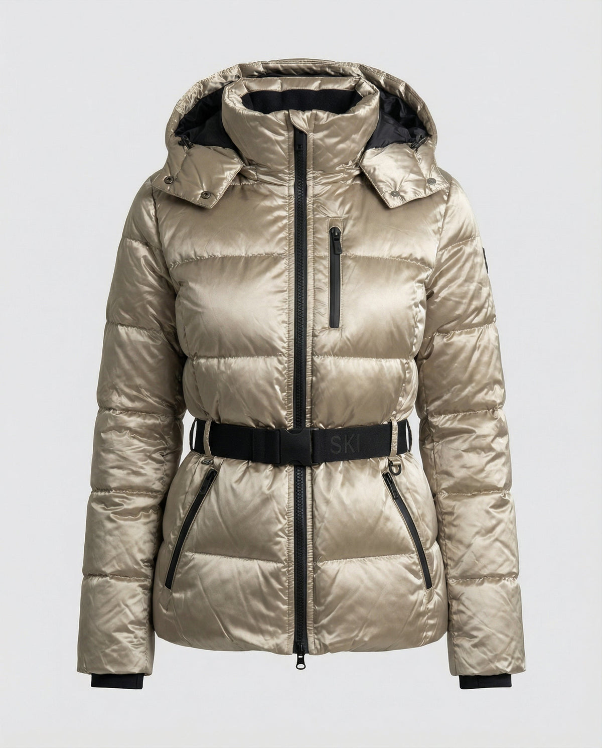 Fiamma | Metallic-Finish Quilted Women's Winter Jacket with Hood - Radiant Warmth