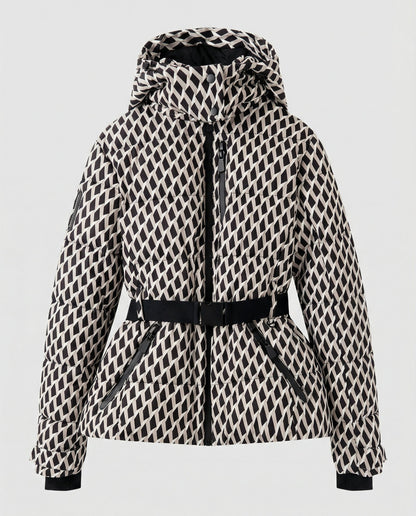 Fiamma | Metallic-Finish Quilted Women's Winter Jacket with Hood - Radiant Warmth