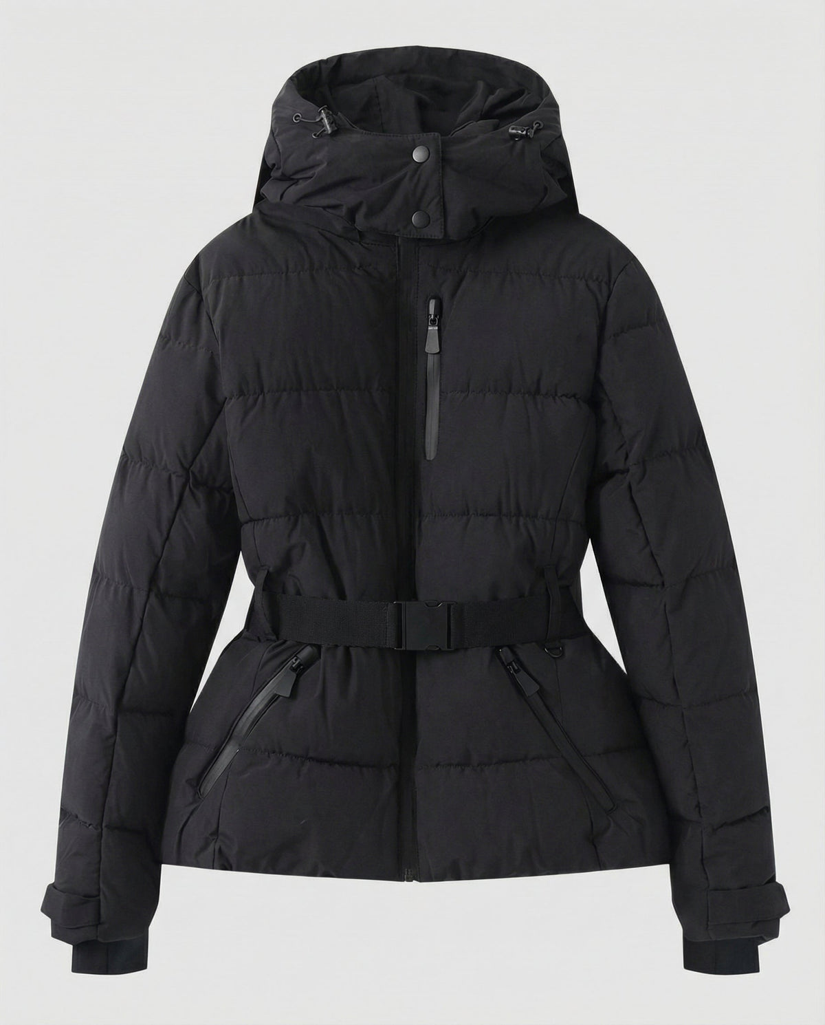 Fiamma | Metallic-Finish Quilted Women's Winter Jacket with Hood - Radiant Warmth