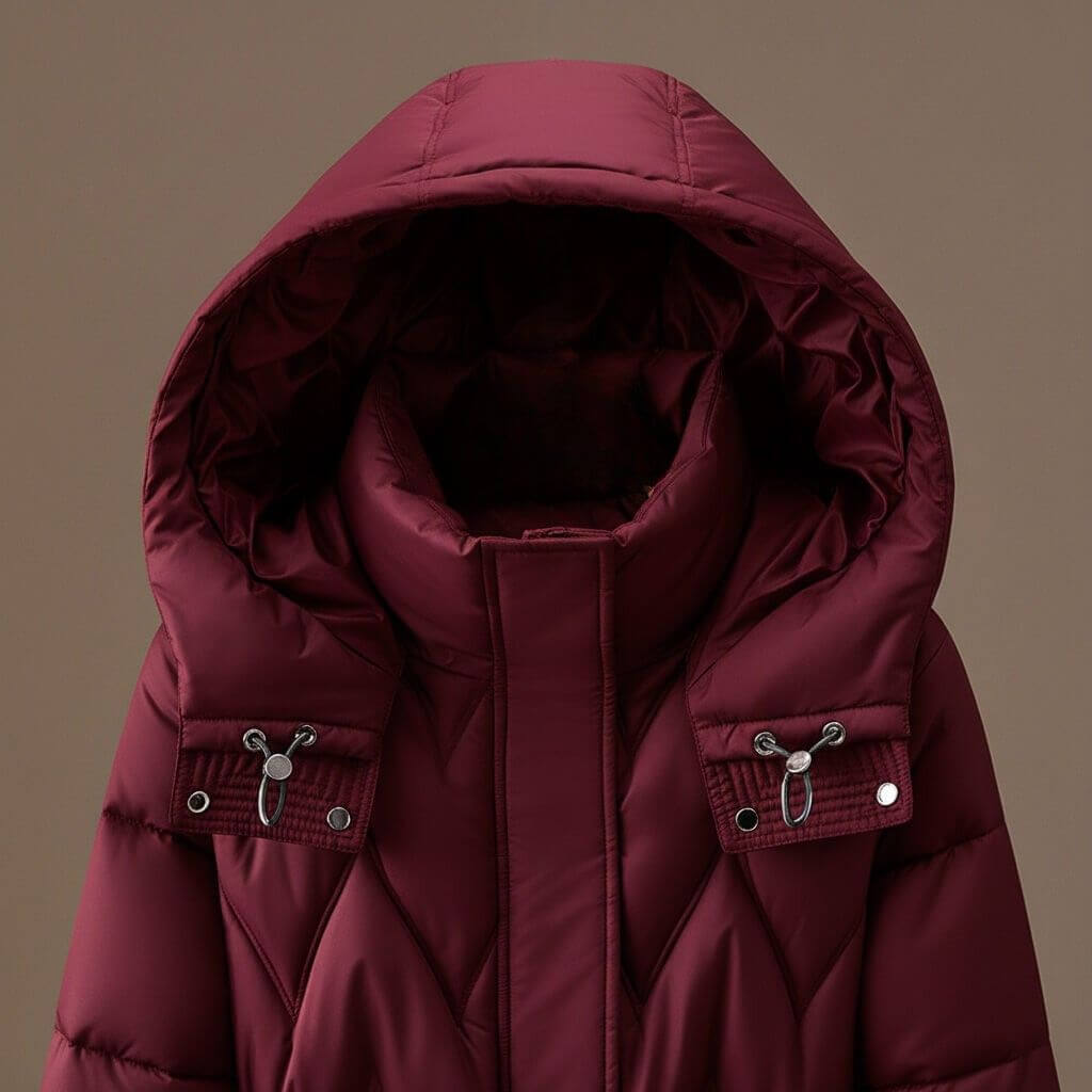 Anita | Long Quilted Women's Winter Jacket with Hood - Feminine Warmth