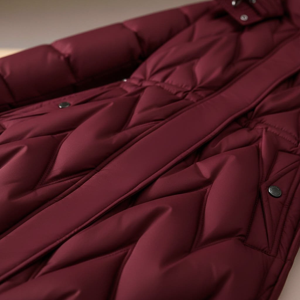 Anita | Long Quilted Women's Winter Jacket with Hood - Feminine Warmth