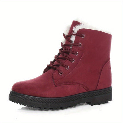 Monica | Damen-Stiefeletten mit Schnürung und weichem Futter - Wärme und sicherer Schritt