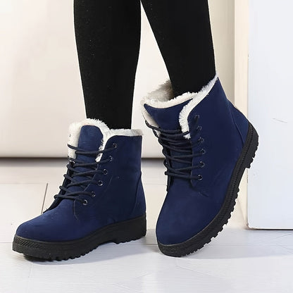 Monica | Damen-Stiefeletten mit Schnürung und weichem Futter - Wärme und sicherer Schritt