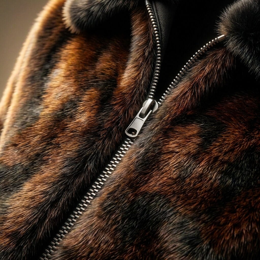 Ugo | Men's Winter Faux Fur Jacket with High Collar - Bold Warmth