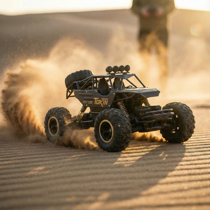 Off-Road Adventures | Tracked Monster Truck 4x4 with Shock Absorption Suspension | Durable Toy for Rough Terrain