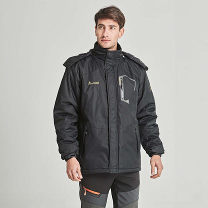 Luca | Men's Winter Jacket with Fleece Lining and Detachable Hood - Warmth and Freedom