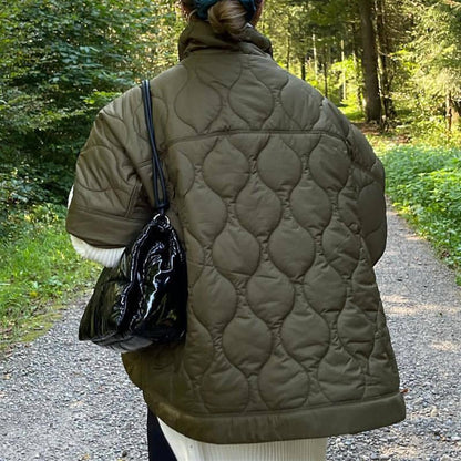 Diana | Gesteppte Damen-Capejacke mit Stehkragen - Kuschelige Wärme