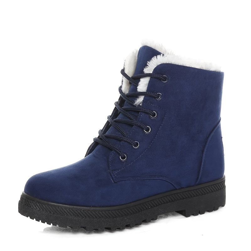 Monica | Damen-Stiefeletten mit Schnürung und weichem Futter - Wärme und sicherer Schritt
