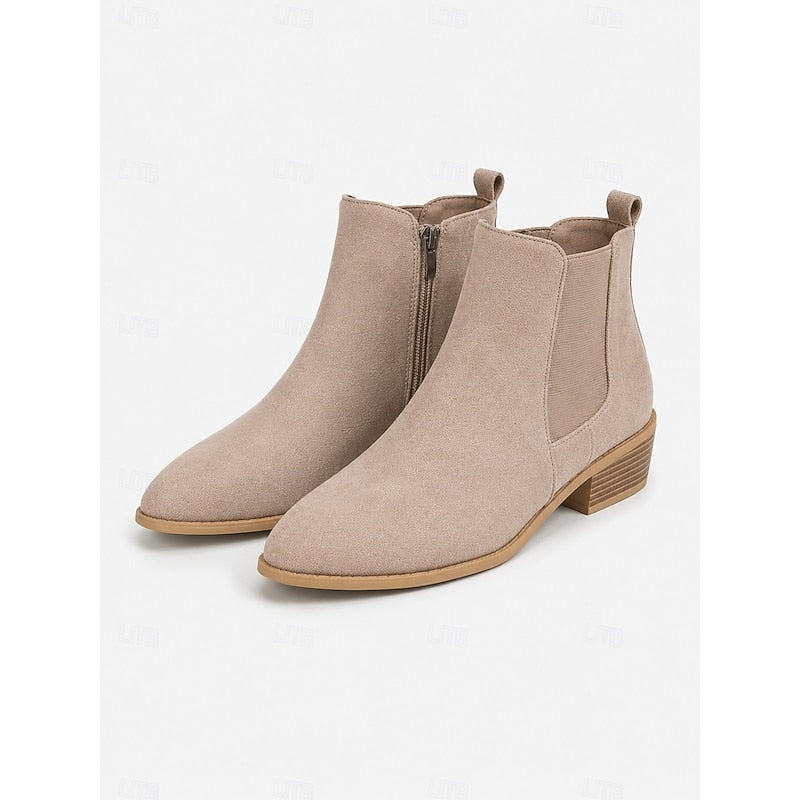 Emilia | Spitze Chelsea-Stiefeletten für Damen mit kleinem Blockabsatz - Eleganz für jeden Tag