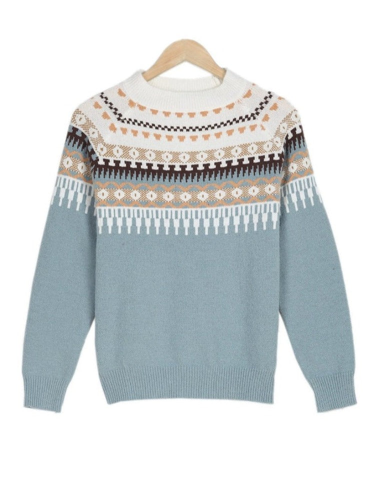 Ingrid | Norwegian-Style Cotton Sweater for Women - Scandinavian Elegance