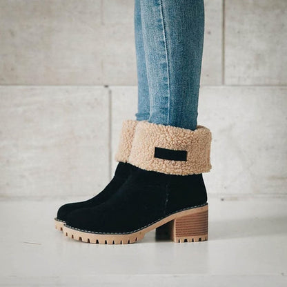 Adelaide | Women's Winter Boots with Platform and Block Heel - Timeless Classic
