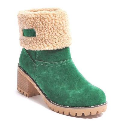 Adelaide | Women's Winter Boots with Platform and Block Heel - Timeless Classic