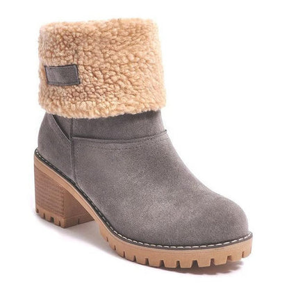 Adelaide | Women's Winter Boots with Platform and Block Heel - Timeless Classic