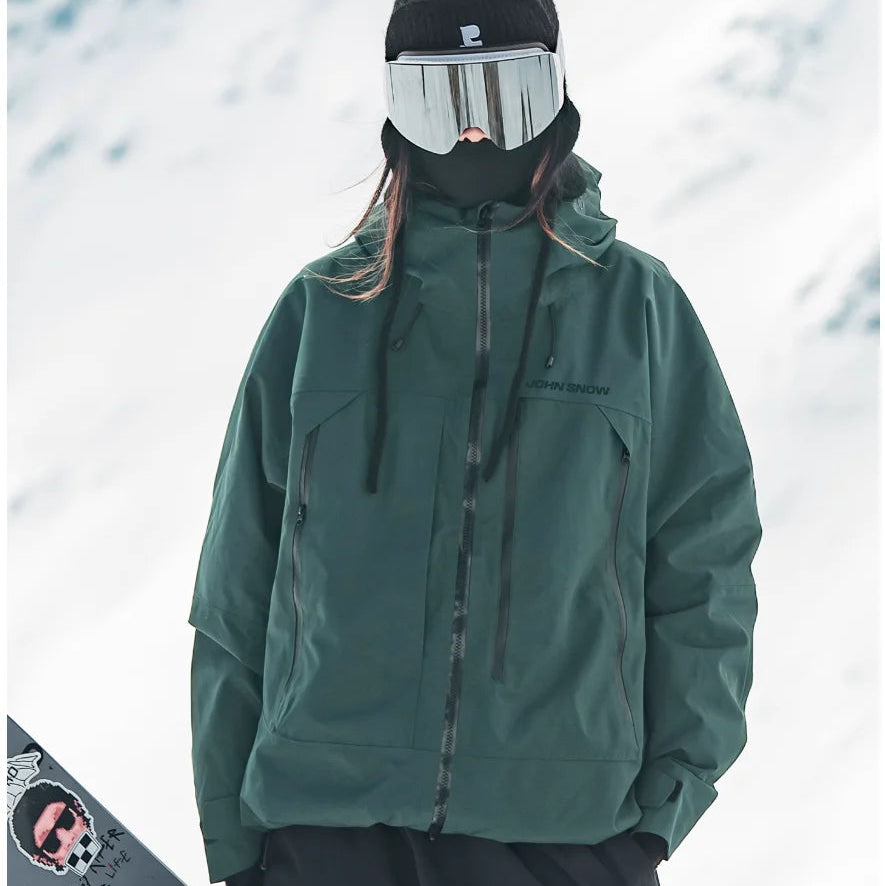 Gilda | Women's Ski Jacket with Hood and Zip Pockets - Structured Silhouette