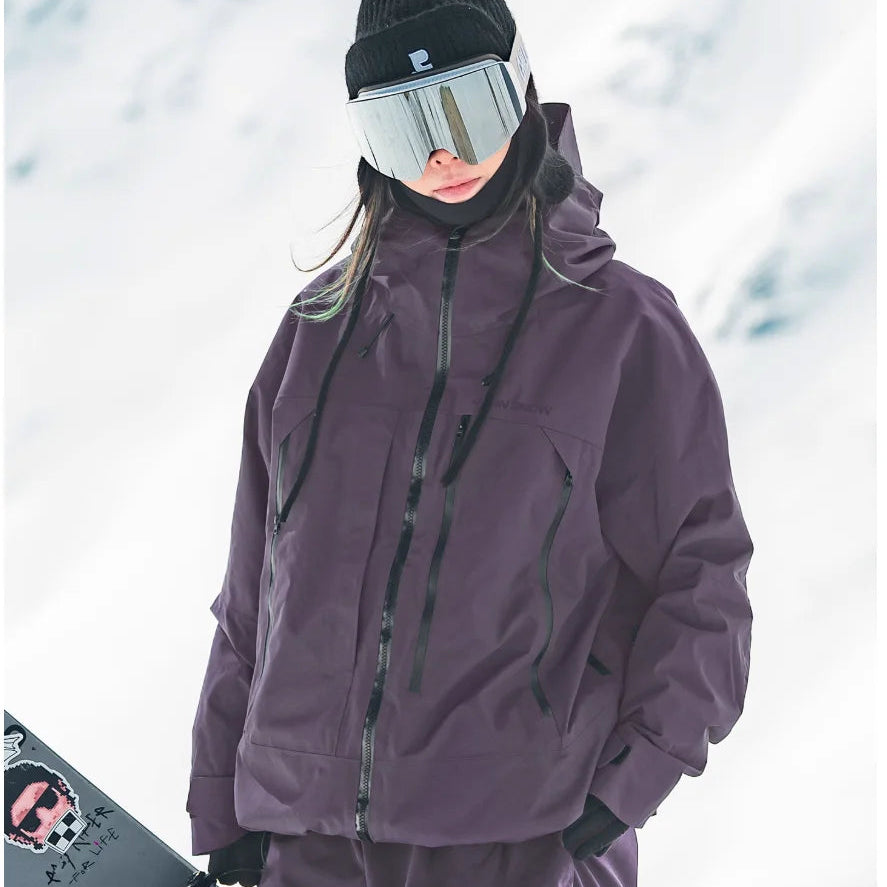 Gilda | Women's Ski Jacket with Hood and Zip Pockets - Structured Silhouette