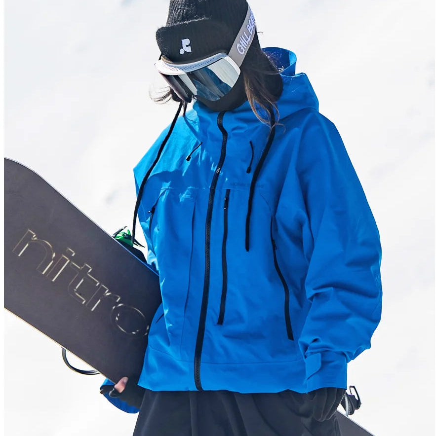 Gilda | Women's Ski Jacket with Hood and Zip Pockets - Structured Silhouette