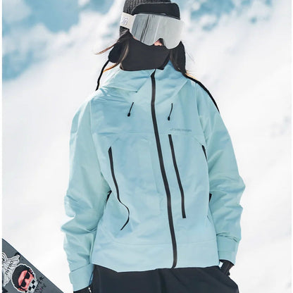 Gilda | Women's Ski Jacket with Hood and Zip Pockets - Structured Silhouette