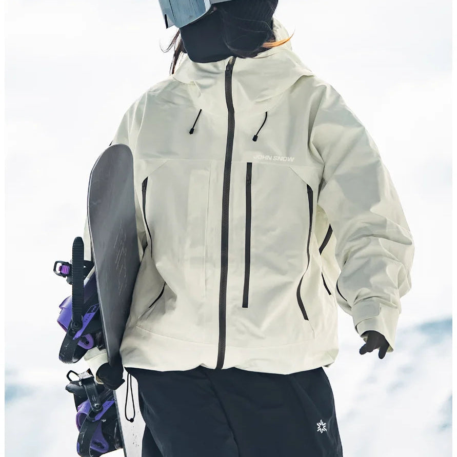 Gilda | Women's Ski Jacket with Hood and Zip Pockets - Structured Silhouette