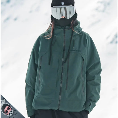 Gilda | Women's Ski Jacket with Hood and Zip Pockets - Structured Silhouette