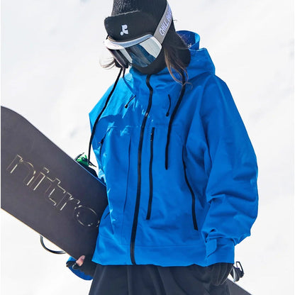 Gilda | Women's Ski Jacket with Hood and Zip Pockets - Structured Silhouette