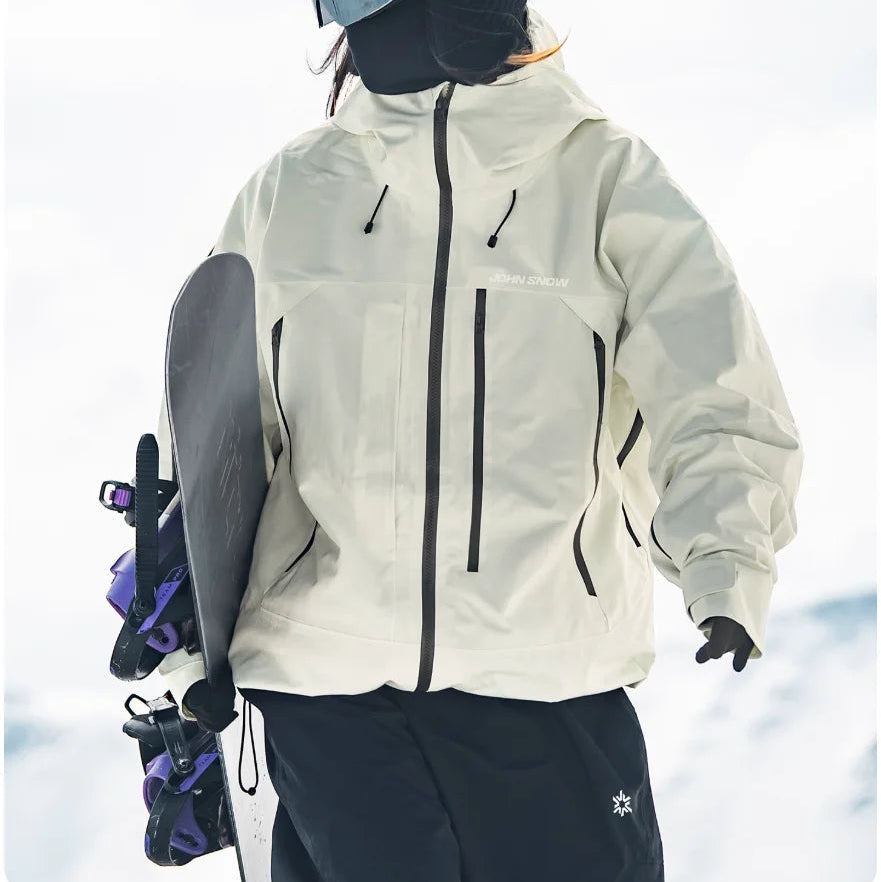 Gilda | Women's Ski Jacket with Hood and Zip Pockets - Structured Silhouette