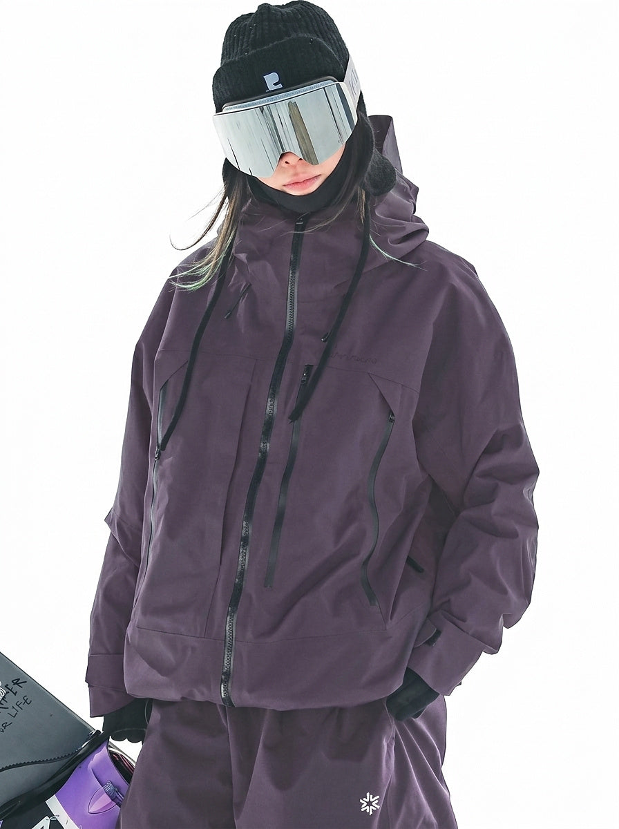 Gilda | Women's Ski Jacket with Hood and Zip Pockets - Structured Silhouette