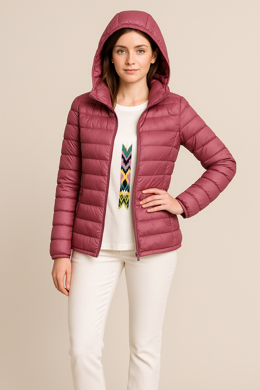 Rosalba | Shaped Women's Quilted Jacket with Hood - Lightweight Elegance