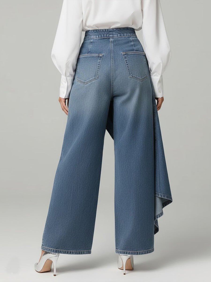Zelinda | Women's High-Waisted Wide-Leg Jeans - Everyday Comfort
